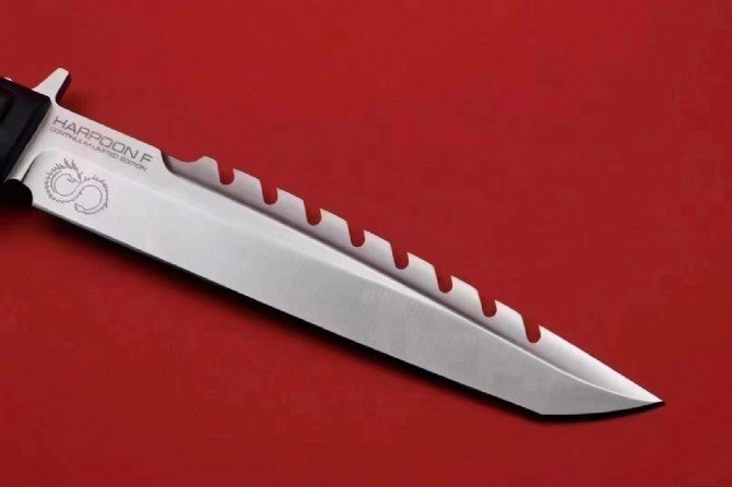 New N690 Steel Fixed Blade Forprene Handle Camping Outdoor Tool Knife VTH10