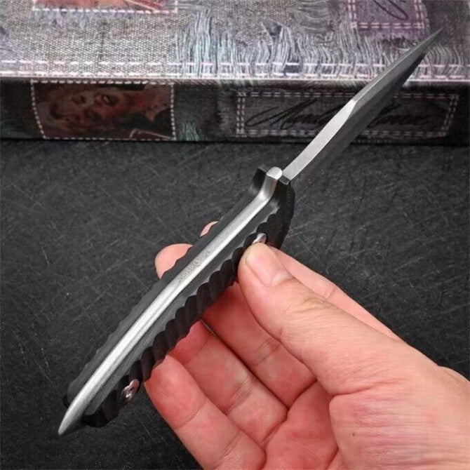 8'' New CNC D2 Blade Full Tang G10 Handle Sharp Outdoor Utility Tool Knife VTH69