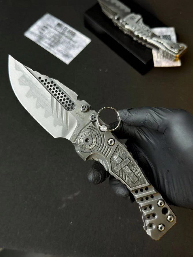 10" New CNC Z-Wear Steel Blade T4C Handle Camping Tool Folding Knife VTF161