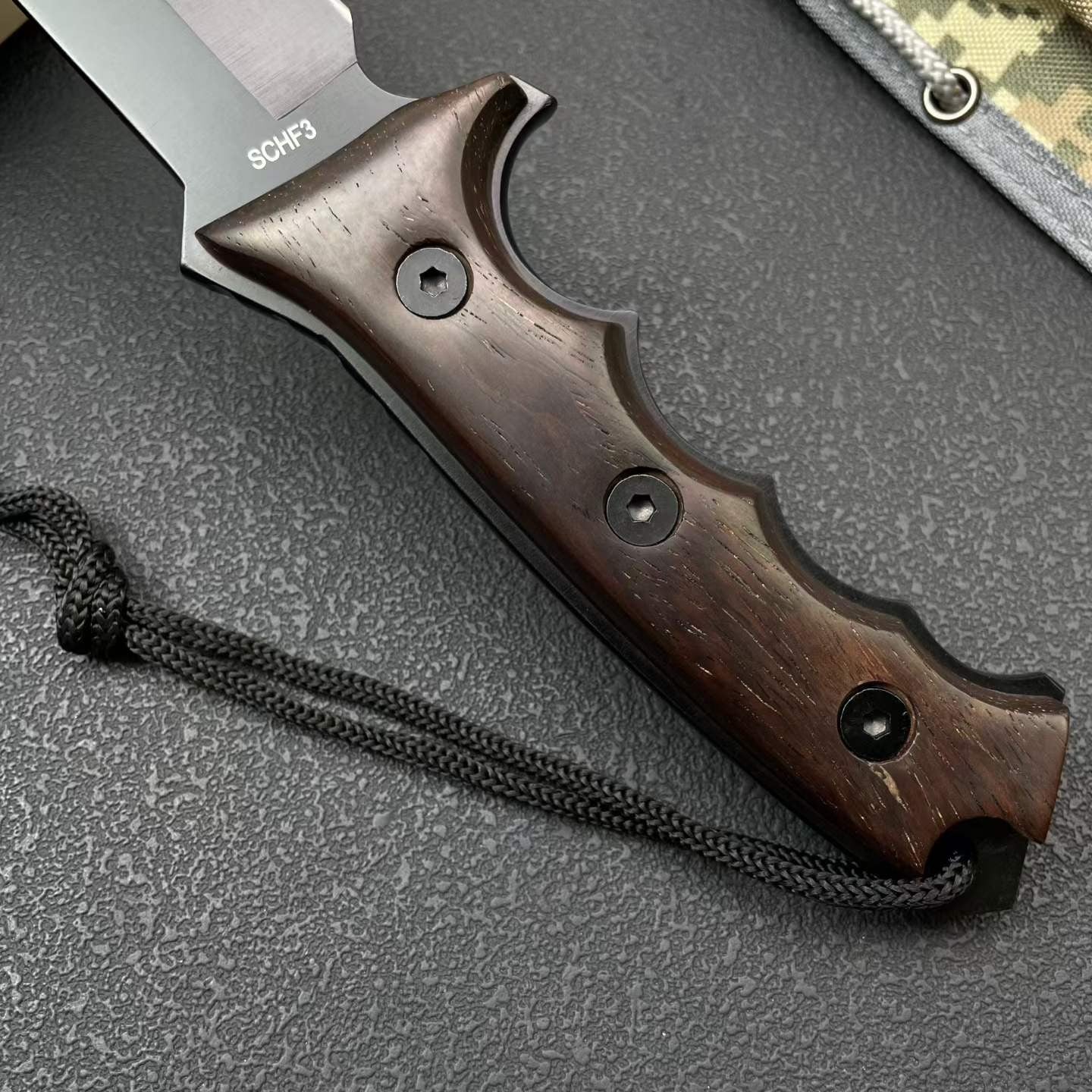 12'' New 9Cr15MoV Steels ABS handle Outdoor camping tool Hunting Knife VTH87W