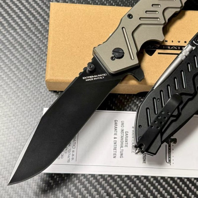 10'' New CNC N690 Blade Aluminum Handle Outdoor Tool Pocket Folding Knife VTF106