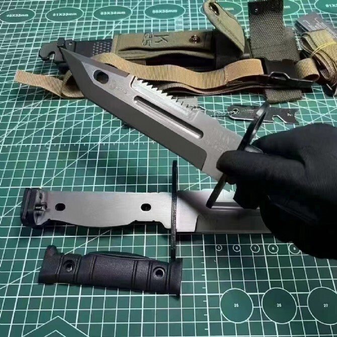 New HighCarbon Steel Fixed Blade Plastic Handle Collection Outdoor Knife VTH29
