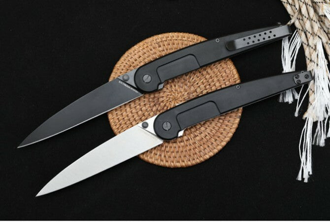 New Manual Folding Knife N690 Blade Aluminum Handle Outdoor Pocket Knife VTF176