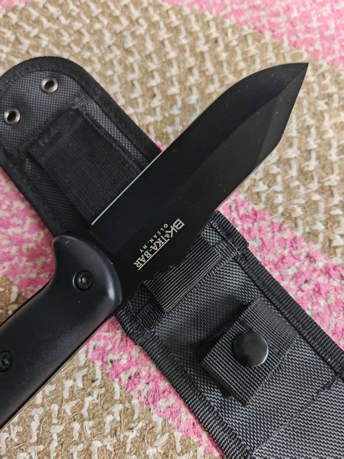 11''New 1905Cro-Van Blade Fiberglass Handle Full Tang Camping Outdoor Knife BK10
