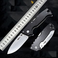 New M390 Steel Blade carbon fiber Handle Pocket Utility Back Lock Camping Folding Knife VTF190