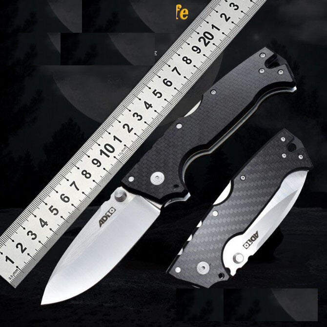 New M390 Steel Blade carbon fiber Handle Pocket Utility Back Lock Camping Folding Knife VTF190