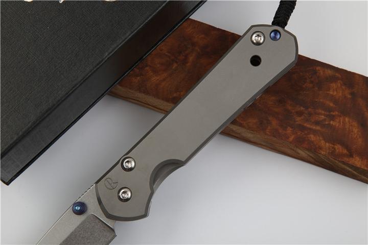 7'' New CNC D2 Blade Sebenza StyleFull T4C Titanium Handle  Folding Knife DF23T