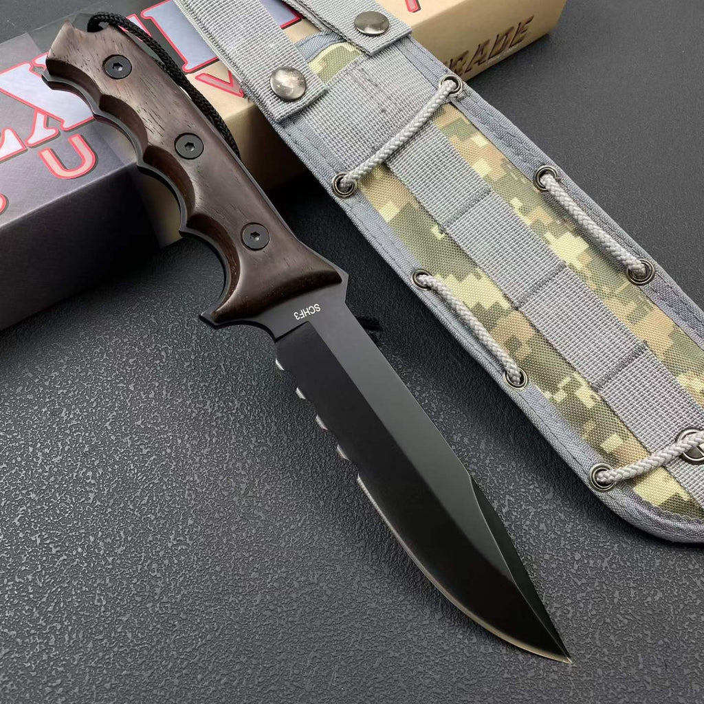 12'' New 9Cr15MoV Steels ABS handle Outdoor camping tool Hunting Knife VTH87W