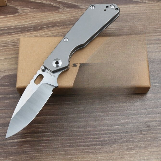 8'' New CNC CPM154 Blade Full T4C Titanium Handle Pocket Camping Utility Outdoor Folding Knife VTF54