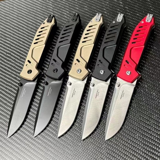 New N690 Blade Aluminum Handle Camping Outdoor Pocket Folding EDC Knife VTF118