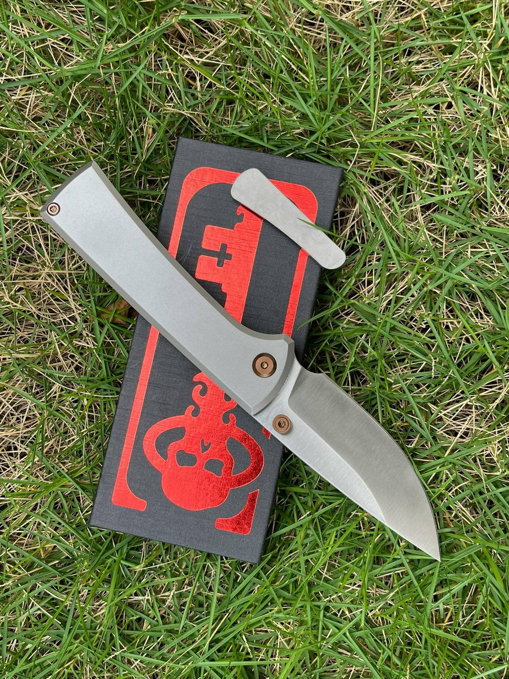 8'' New FoldingKnife M390 Blade Full T4C Titanium Handle Pocket Camping Outdoor Utility Knife VTF95N