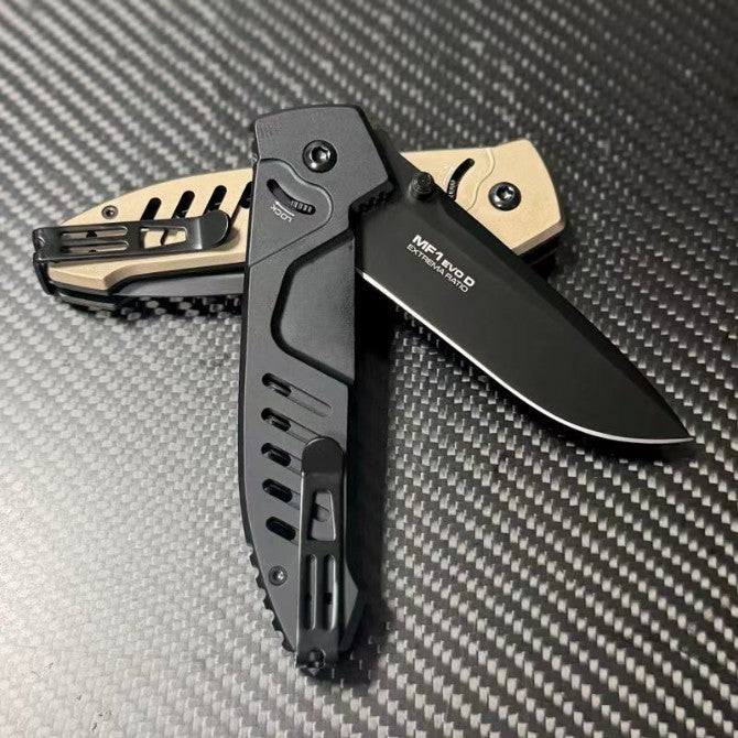 New N690 Blade Aluminum Handle Camping Outdoor Pocket Folding EDC Knife VTF118