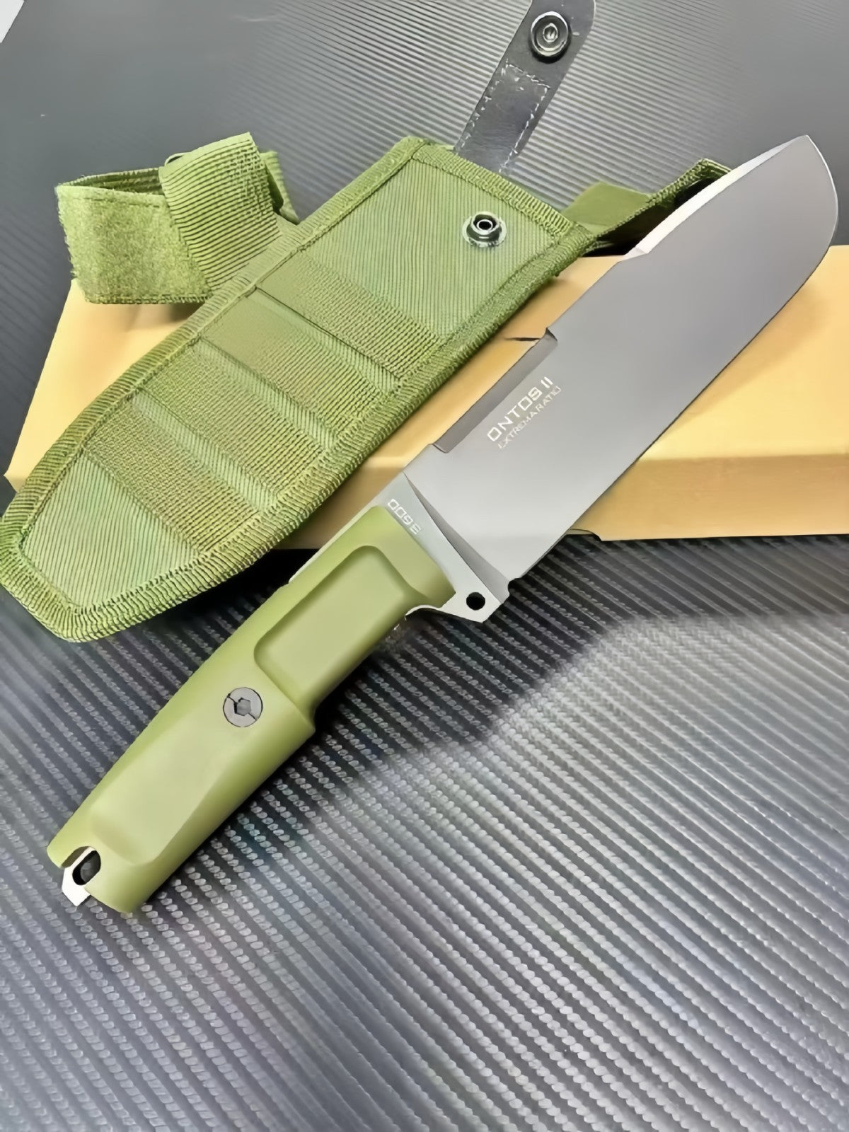 12'' New N690 Blade Craton Handle Full Tang camping survival Hunting Knife VTH18