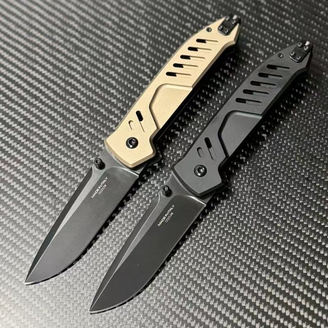 New N690 Blade Aluminum Handle Camping Outdoor Pocket Folding EDC Knife VTF118