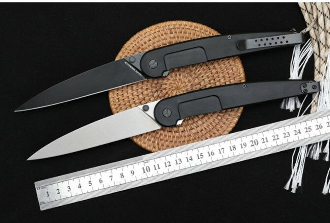 New Manual Folding Knife N690 Blade Aluminum Handle Outdoor Pocket Knife VTF176