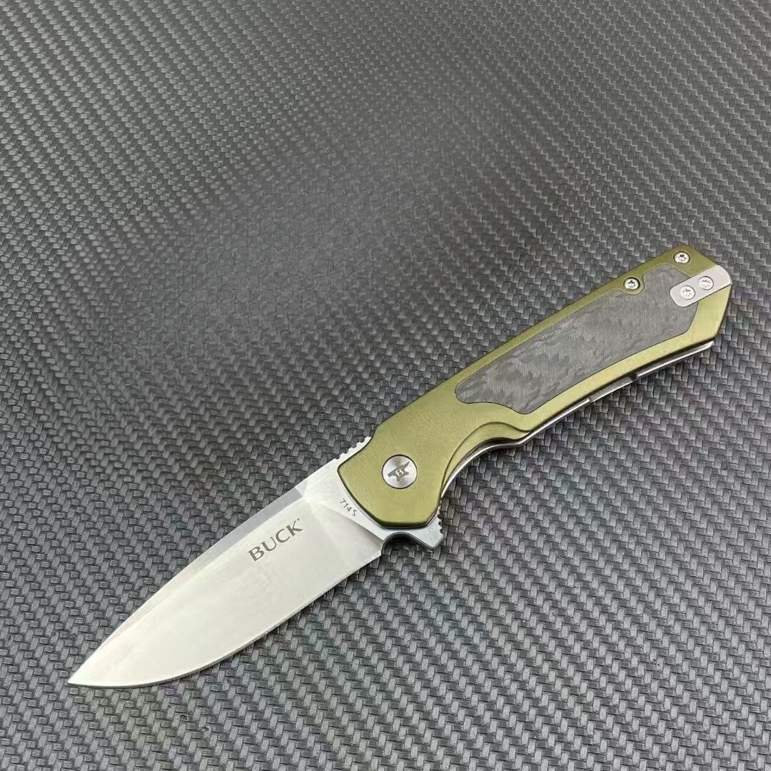 7'' New D2 Blade Steels Handle Pocket Folding Camping Outdoor Tool Knife DF02