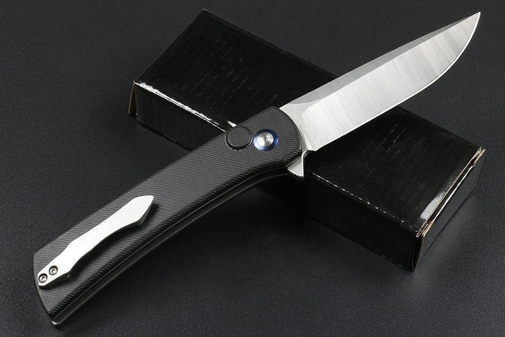 9'' New Fast Opening CNC D2 Blade G10 Handle Survival Pocket Folding Tools DF46