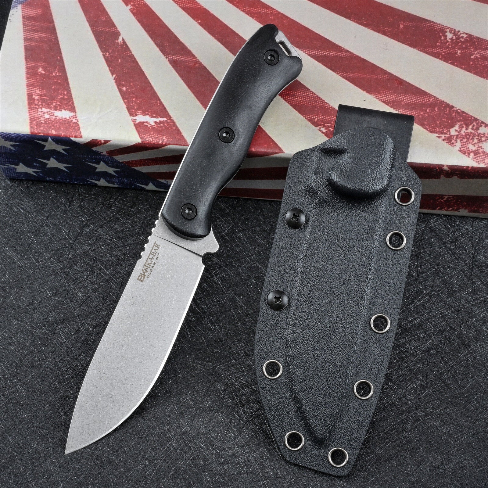 9'' New CNC DC53 Blade Full Tang G10 Handle Camping Outdoor Tool Knife VTH13