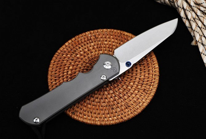 New CNC S35V Blade Sebenza 21 Style Full T4C Titanium Handle Pocket Camping Utility Folding Knife DF188