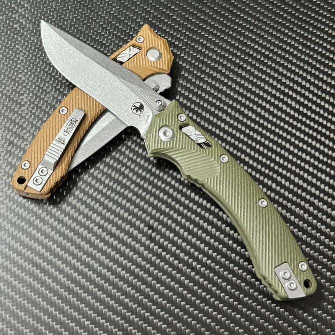 9''New StoneWash M390 Blade G10 Handle Pocket Folding Camping Tool Knife VTF110G