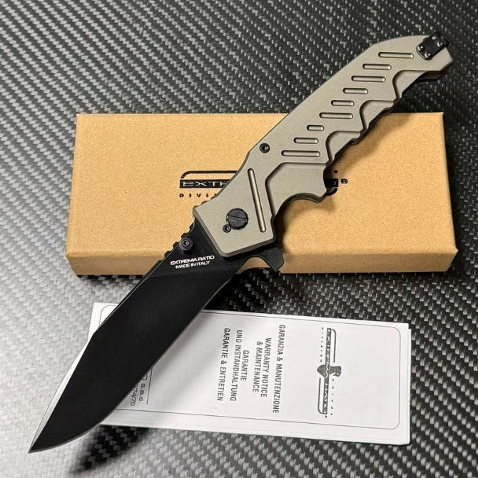 10'' New CNC N690 Blade Aluminum Handle Outdoor Tool Pocket Folding Knife VTF106