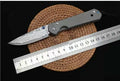7'' New Damascus Blade Sebenza 21 Style Full T4C Titanium Handle Pocket Camping Utility Folding Tool DF23M