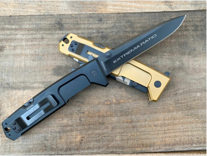 10'' New 5MM Blade Aluminum Handle Lockback Camping Pocket Folding Knife VTF80