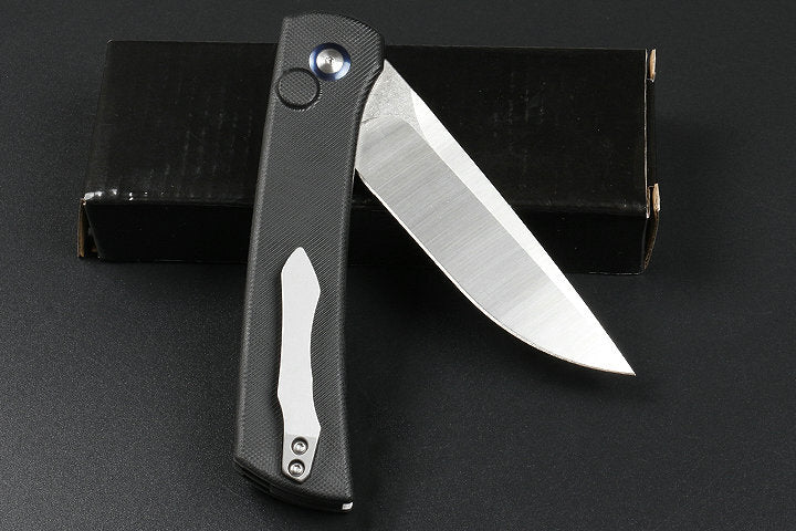 9'' New Fast Opening CNC D2 Blade G10 Handle Survival Pocket Folding Tools DF46
