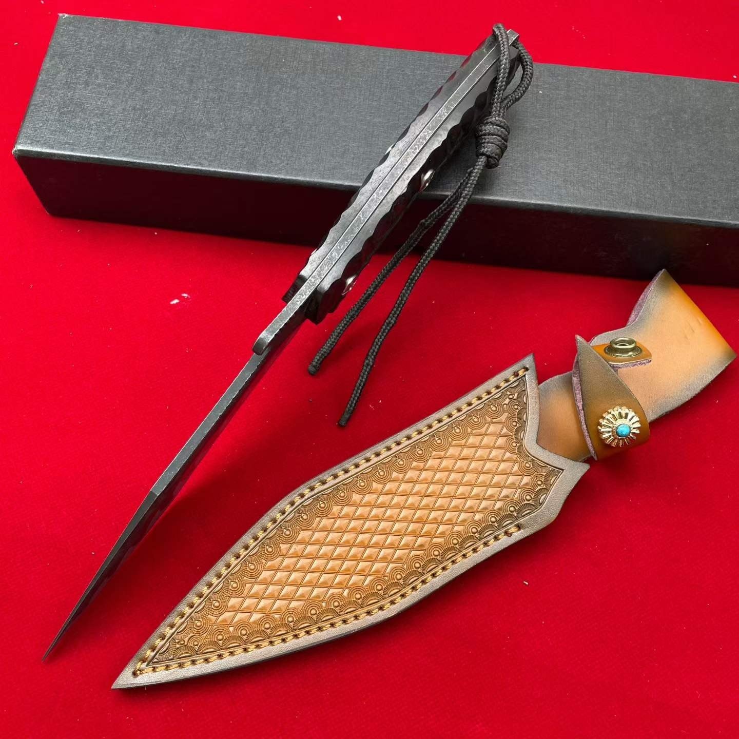 12'' New 9CR14MOV Steel Blade ABS Handle Camping Outdoor Hunting Knife VTH49S