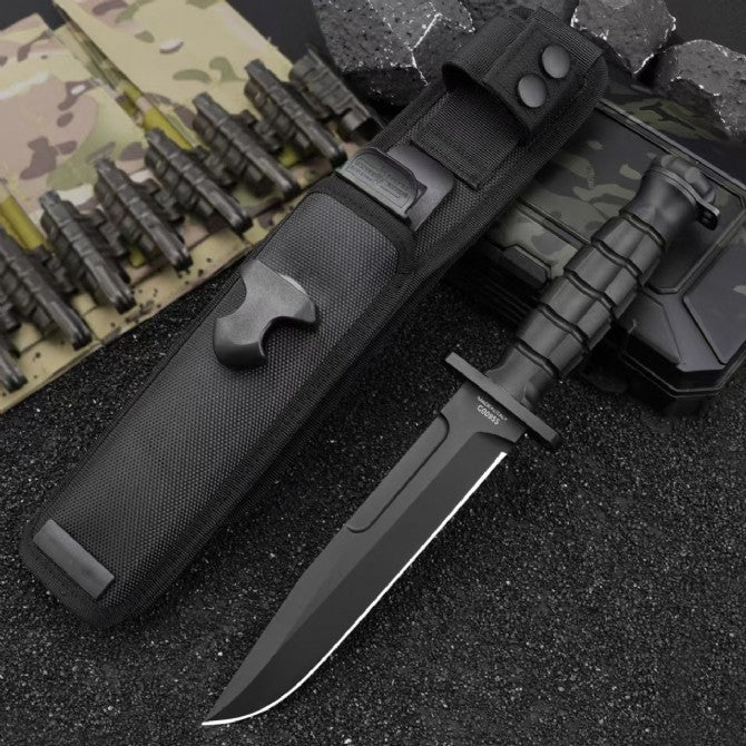 12'' New CNC N690 Steel Blade Nylon Handle Camping Outdoor Utility Knife VTH36N