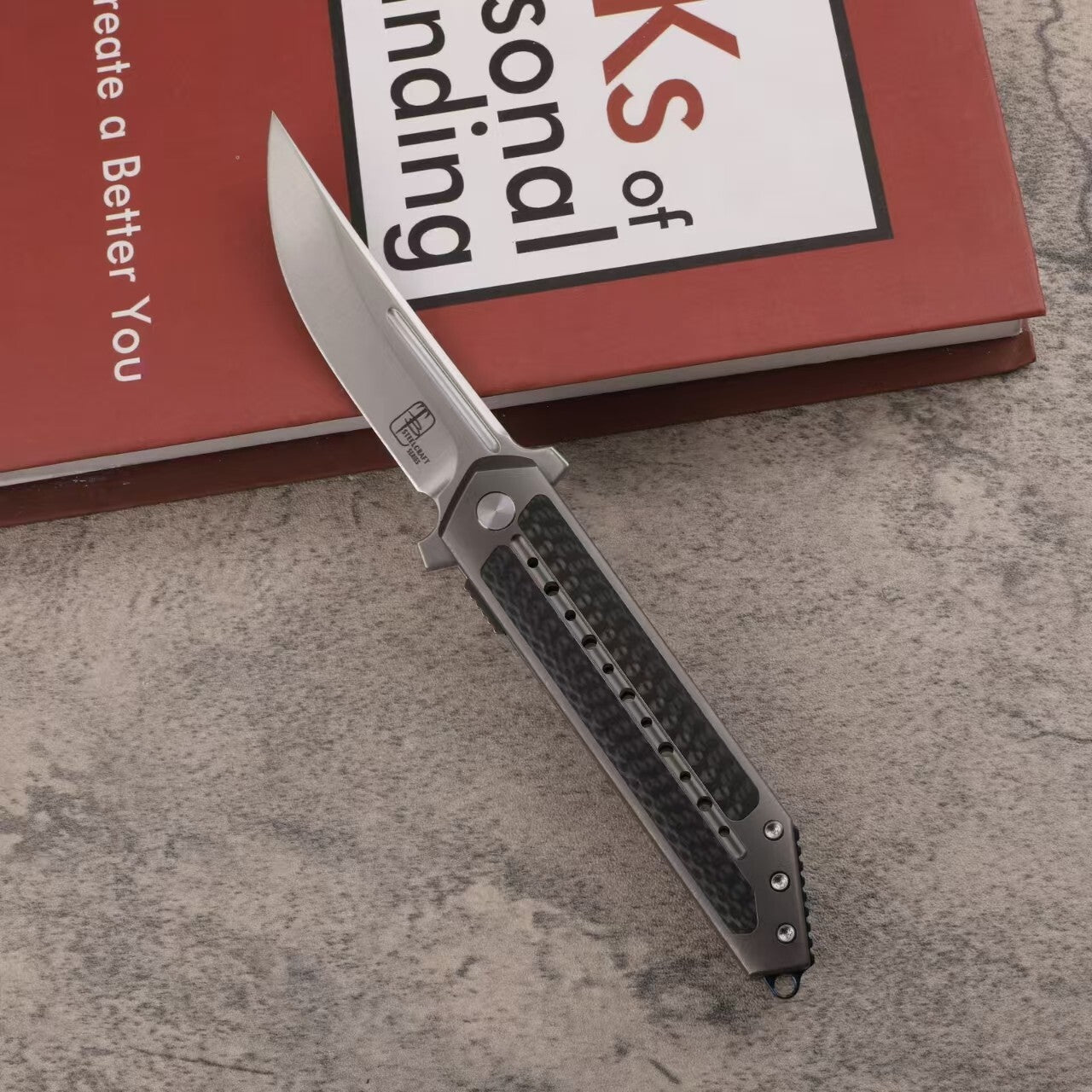 8.5''New Manual Folding Knife S35VN Blade Full T4C Titanium Handle Pocket Camping Outdoor Knife VTF70