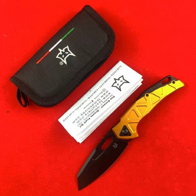 8'' New Fast Opening Magnacut Blade Aluminum Handle Camping Folding Knife VTF552