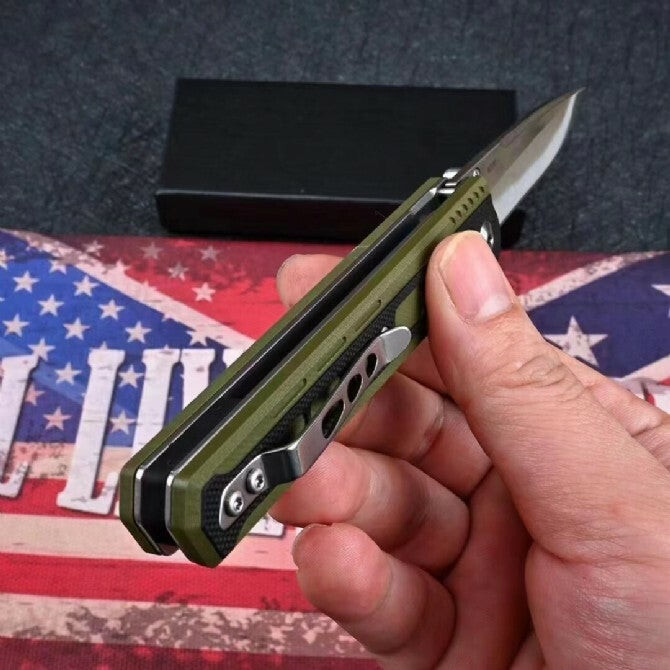 8'' New G10 Handle M390 Steel Blade Pocket Camping Tool Folding Knife VTF21