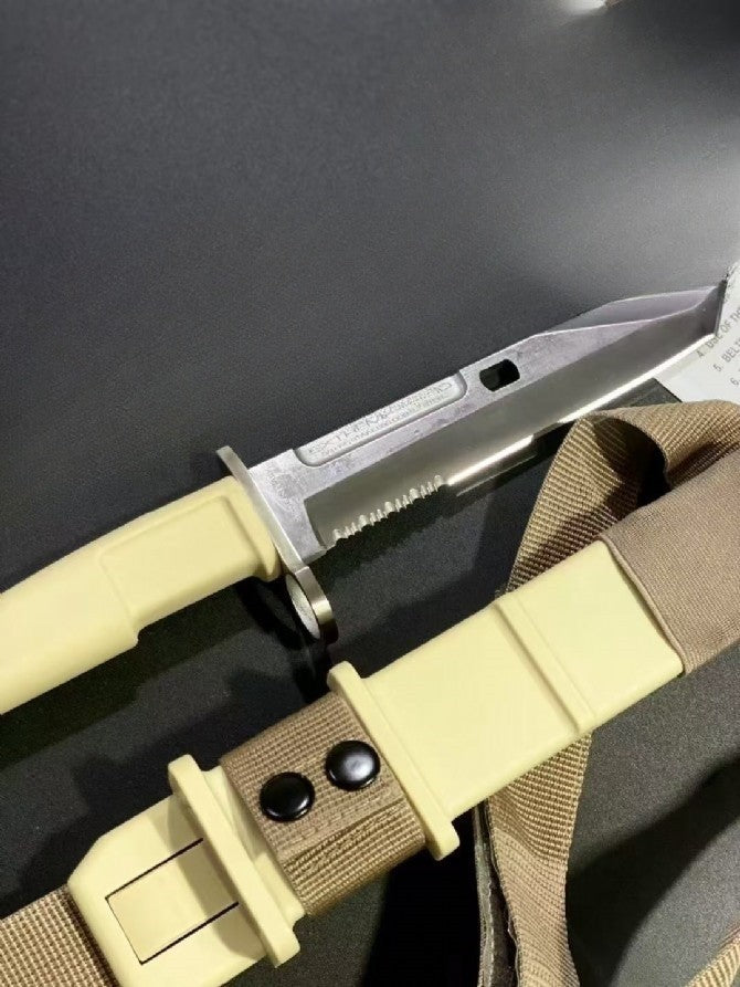 New N690 Steel Fixed Blade FORPRENE Handle Camping Outdoor Utility Knife VTH15