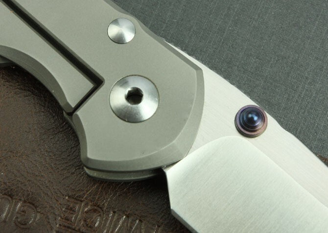 New CNC D2 Blade Sebenza 25 Style Full T4C Titanium Handle  Folding Knife DF16