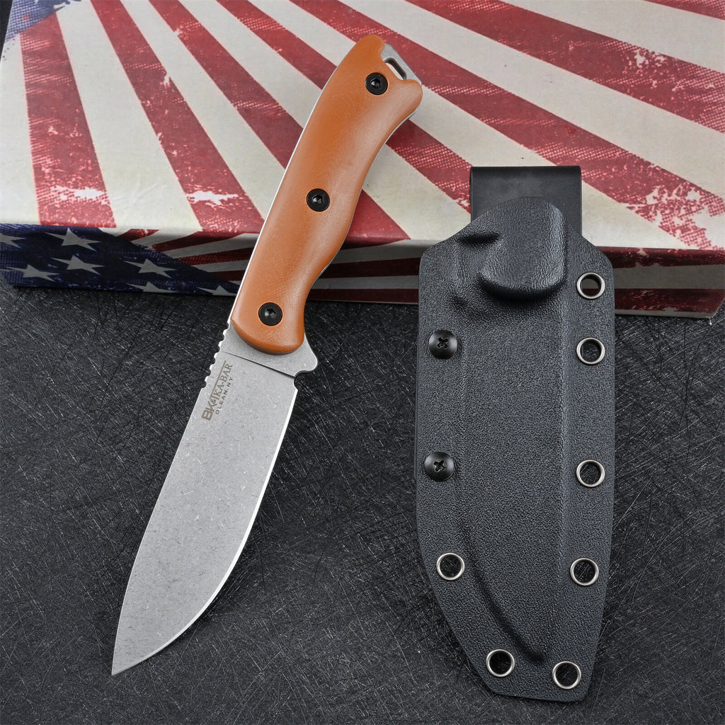 9'' New CNC DC53 Blade Full Tang G10 Handle Camping Outdoor Tool Knife VTH13