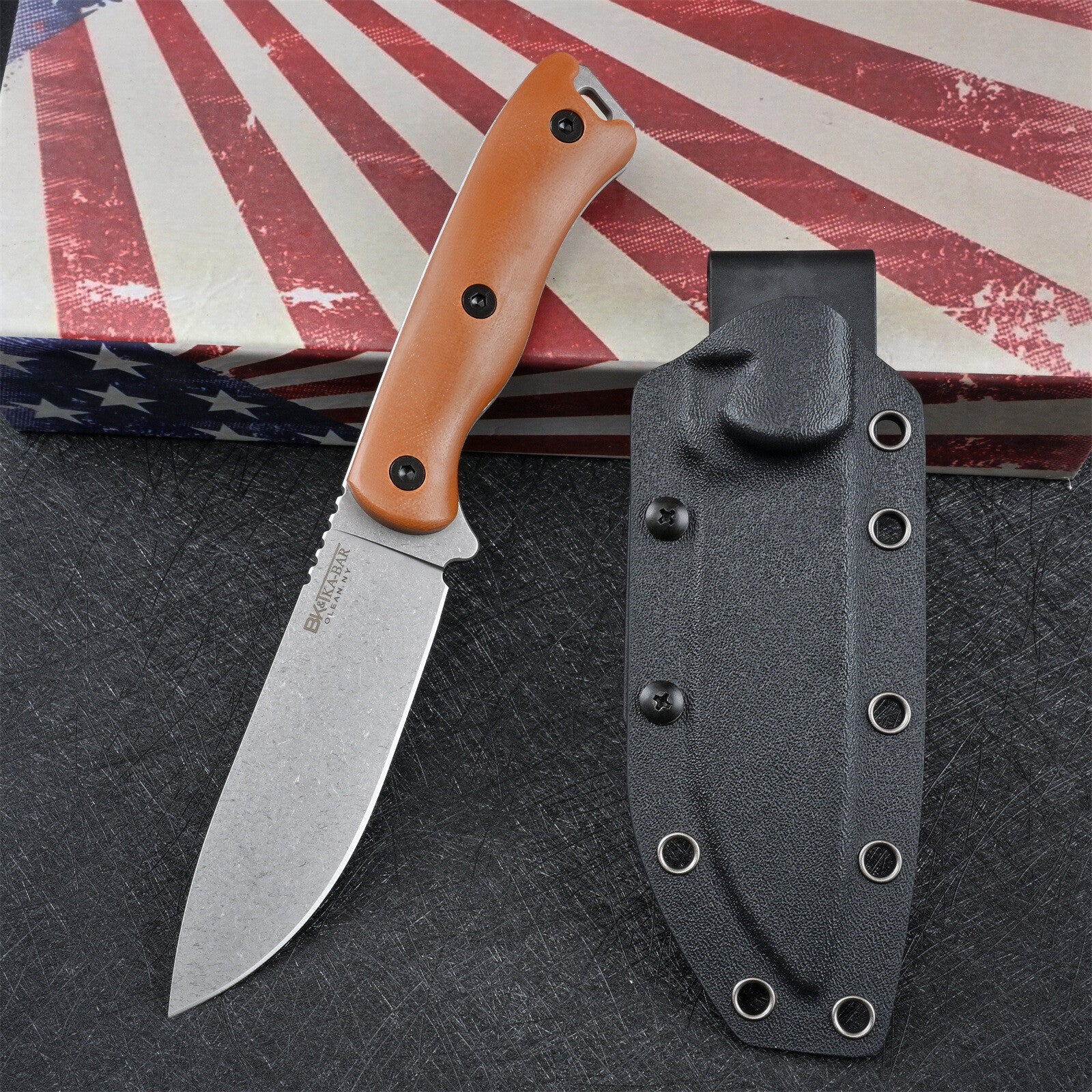 9'' New CNC DC53 Blade Full Tang G10 Handle Camping Outdoor Tool Knife VTH13