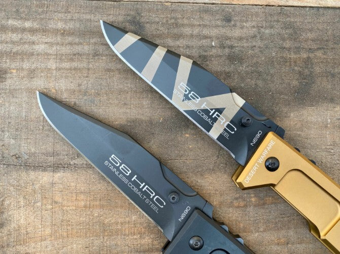 New Manual Folding Knife 5MM Blade Aluminum Handle Lockback Pocket Knife VTF85