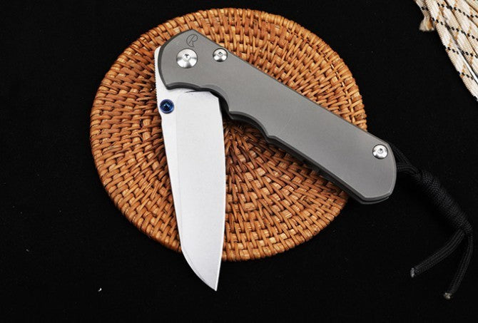 New CNC S35V Blade Sebenza 21 Style Full T4C Titanium Handle Pocket Camping Utility Folding Knife DF188