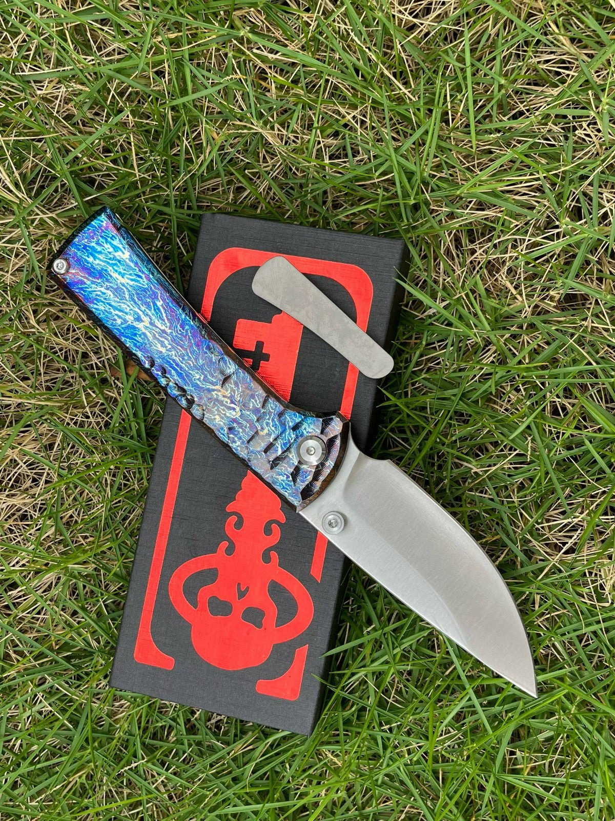 8'' New FoldingKnife M390 Blade Full T4C Titanium Handle Pocket Camping Outdoor Utility Knife VTF95G