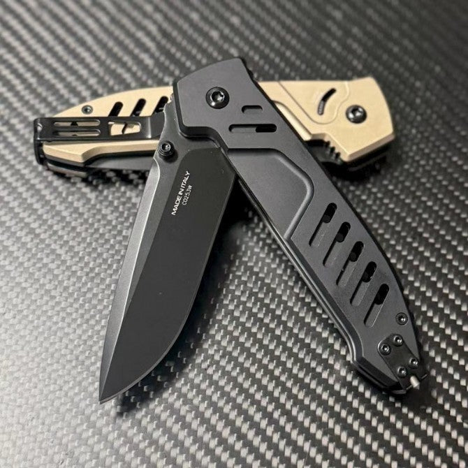 New N690 Blade Aluminum Handle Camping Outdoor Pocket Folding EDC Knife VTF118