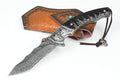 New Fast Opening VG10 Damascus Blade Ebony Handle Pocket Folding Knife VTF114