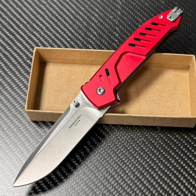New N690 Blade Aluminum Handle Camping Outdoor Pocket Folding EDC Knife VTF118