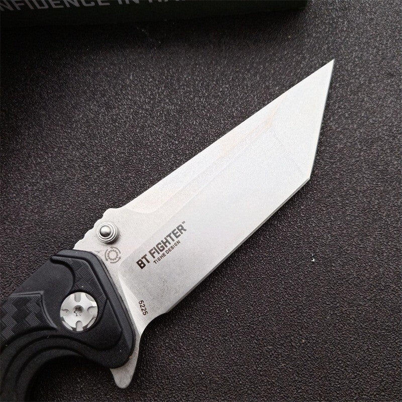 9'' New 8cr13mov Blade Fiber glass Handle Folding Camping Outdoor Knife VT5225