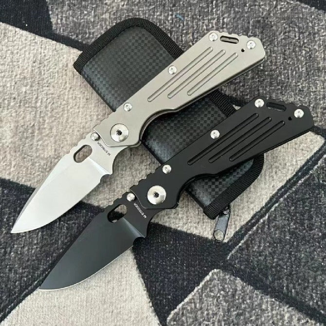 8''New CNC CPM154 Blade Full T4C Titanium Handle  Pocket Camping Outdoor Utility Folding Knife VTF36