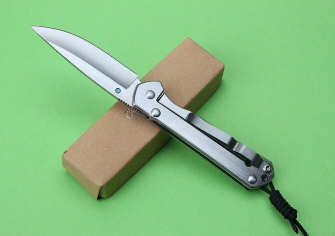 New 440C Steel Blade Sebenza21 Style All Steel Handle Pocket Folding Knife VTF39