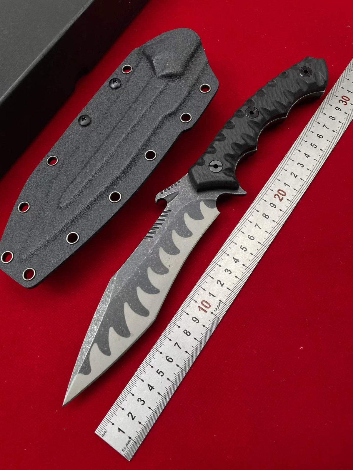 12'' New 9CR14MOV Steel Blade ABS Handle Camping Outdoor Hunting Knife VTH49