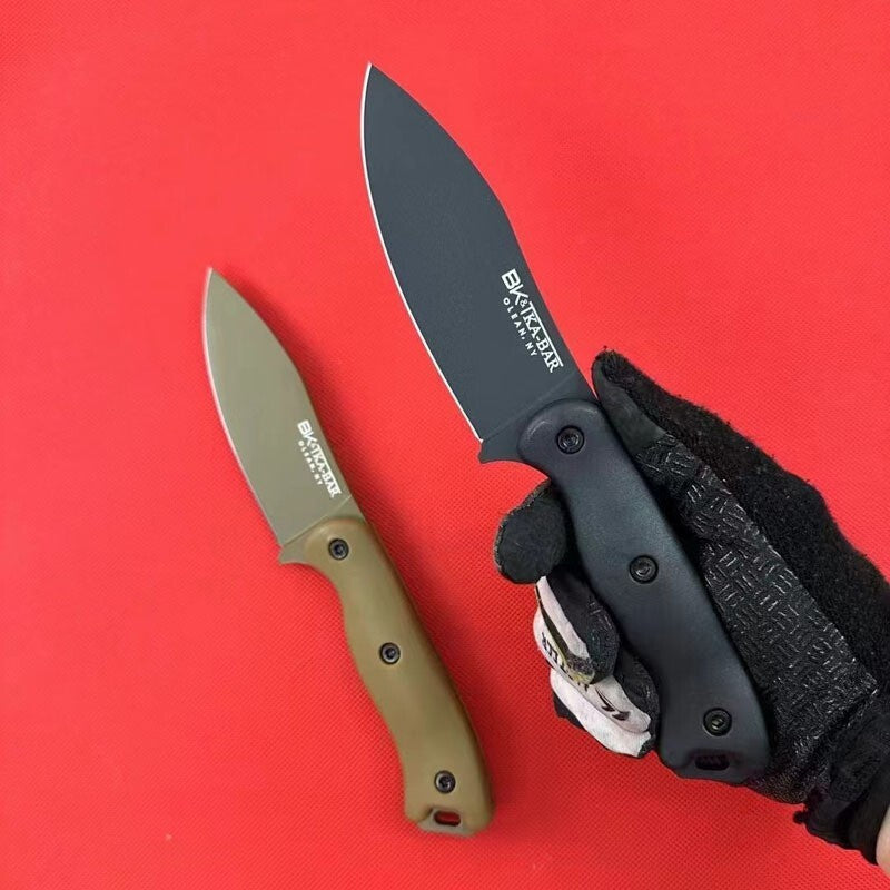 2Pcs/Lot 9'' New D2 Blade GlassFibre Handle Full Tang Outdoor Camping Knife BK19