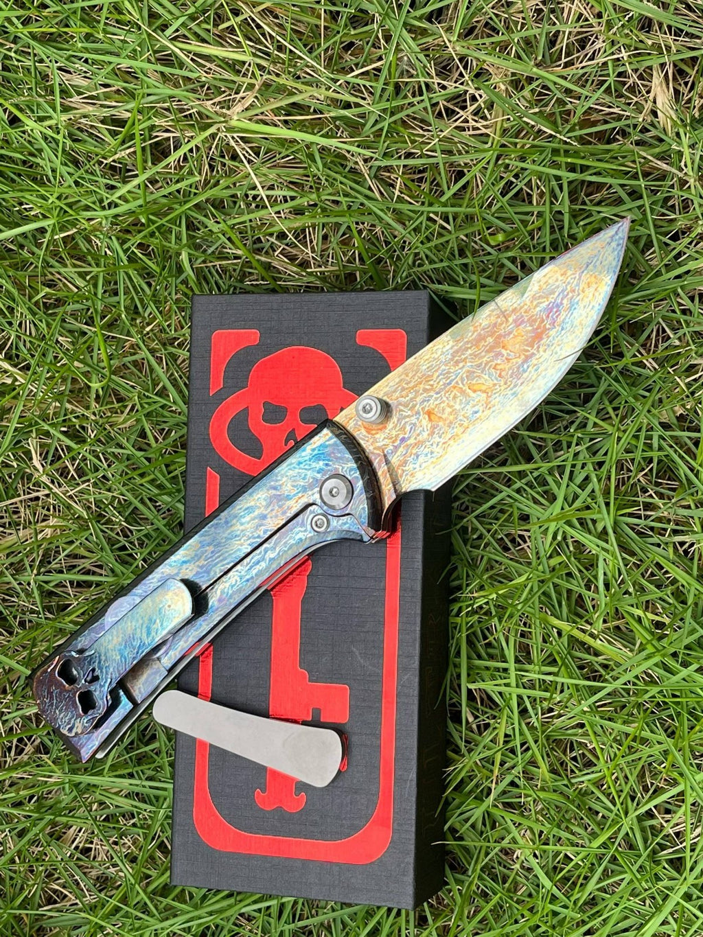 8'' New Folding Tool M390 Steels Blade Full T4C Titanium Handle  Camping PocketKnife VTF107S