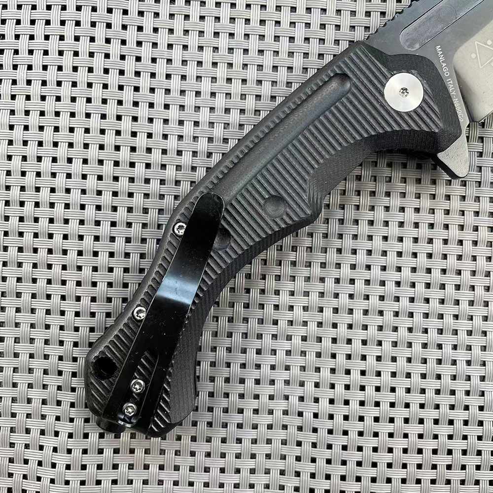 8.5'' New N690 Blade G10 Handle Folding Camping Outdoor Utility Knife VTF169